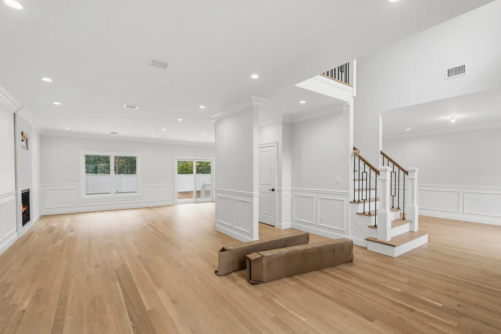 Syosset new construction — open living room