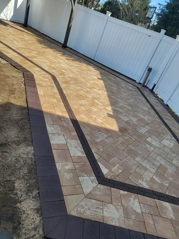 Masonry and paving on Long Island — patio mocha installation