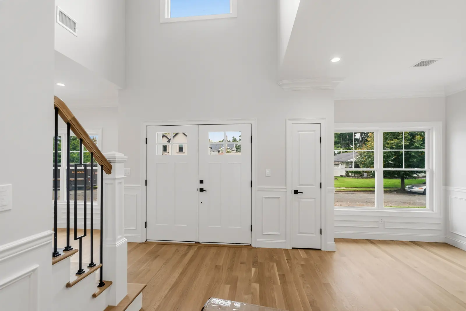 Syosset new construction — double-height entry