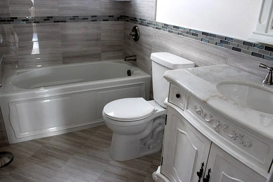 Bathroom Remodeling project — bath tub vanity remodel