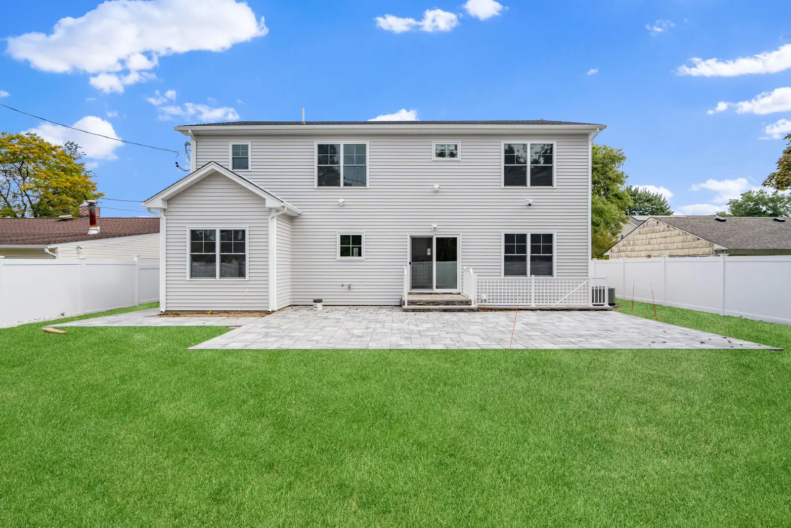 Syosset new construction — rear exterior