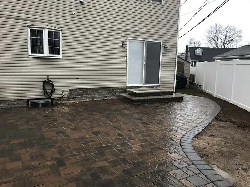 Deck or patio on Long Island — stone patios