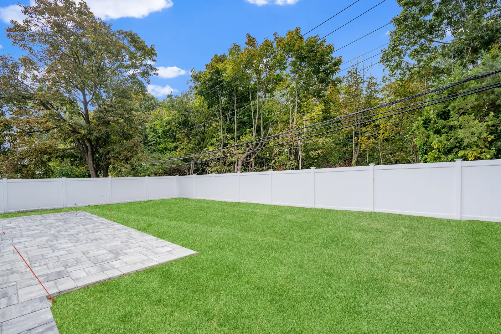 Syosset new construction — backyard