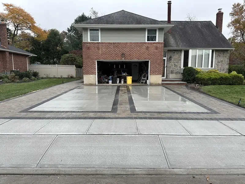 Masonry & Paving project — concrete paver border