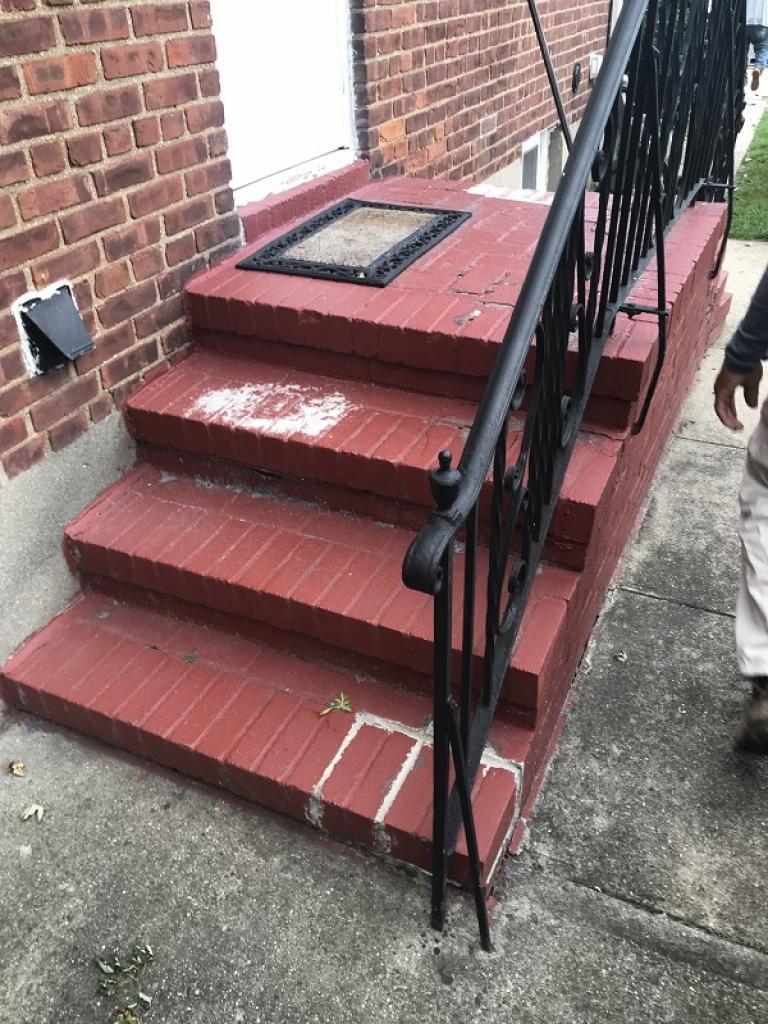 Before 4 and After 4 Stoop construction