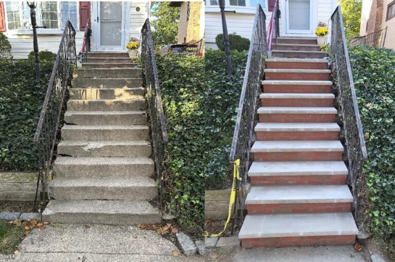 Outdoor Steps Concrete Repairs ORA Construction Nassau County Home