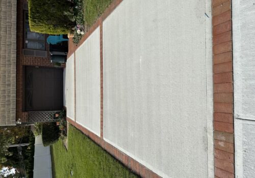 Before and After Driveway Concrete