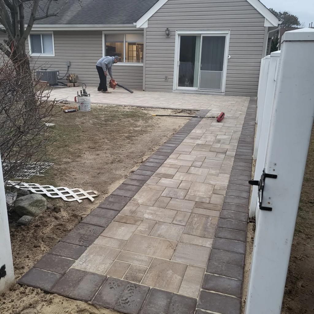 Before and After Patio Pavers
