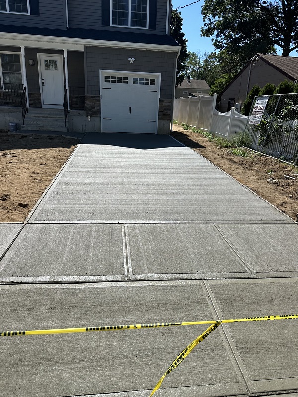 concrete install driveway mason long island ny
